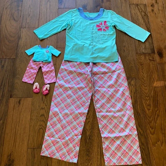 American girl doll matching pajama 2025 sets